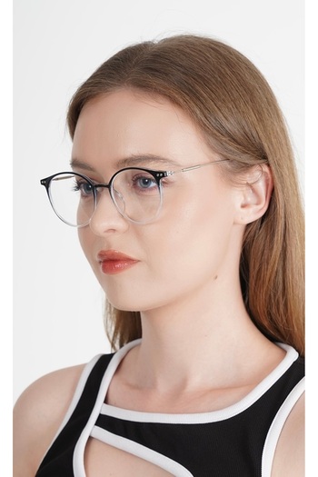 LOOKUP Evan Blue - Light Protected, Anti Blue Light Glasses, Changeable Glasses and Oval Frame