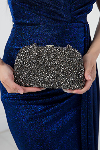 PULLIMM Chained Stone Detailed Evening Bag - CNT005