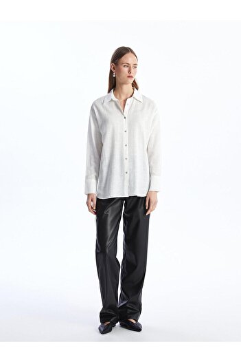 LC Waikiki LCW Vision Straight Long Sleeve Oversize Women's Shirt