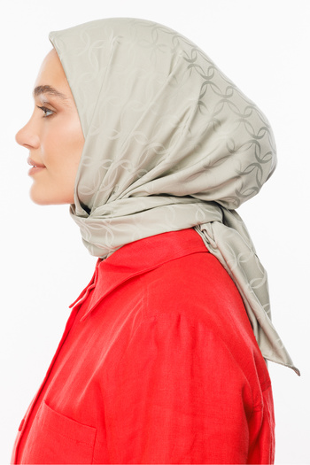 Mooncorn London Patterned Silky Jacquard Scarf