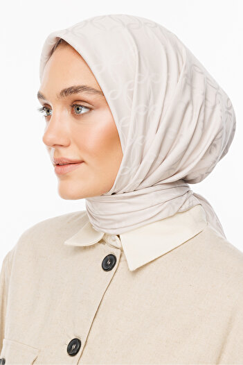 Mooncorn London Patterned Silky Jacquard Scarf