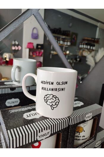 YAKUT Mizah kupa Hediyem Olsun Kullanırsın Hediyelik Kupa