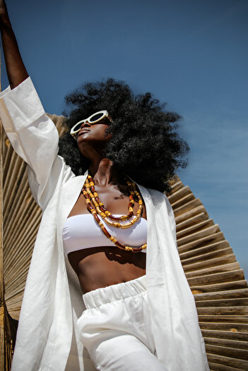 ELAF ELA'F SS'24 - Soleil de Marrakech Collection - La Pause Short Kimono