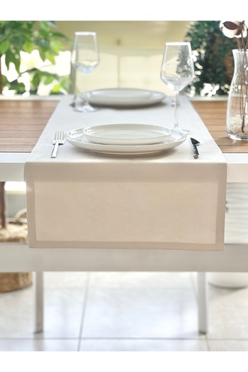desen izmir Premier Duck Linen Stone Color Runner Blanket