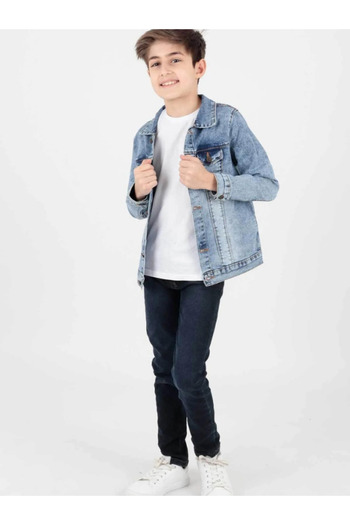 DENİZLİFE Unisex Children's Denim Jacket