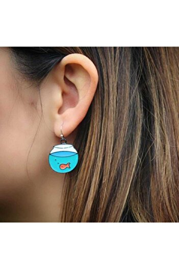 KÜP AKSESUAR Fish Earrings Aquarium