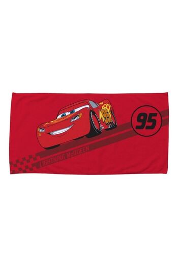 Taç Licensed Disney Cars Mcqueen Beach Towel Red Car Patterned 75x150 Cm 100% Cotton