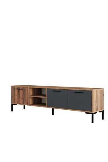 Mezza 1590 AURORA 180 CM (METAL AYAKLI) TV ÜNİTESİ HAT-ANTRASİT