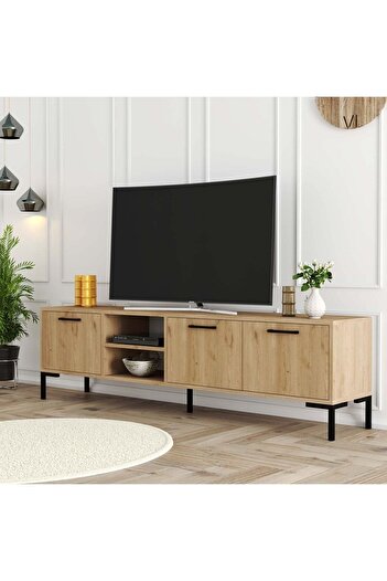 Mezza 1596 AURORA 180 CM (METAL AYAKLI) TV ÜNİTESİ SEPET