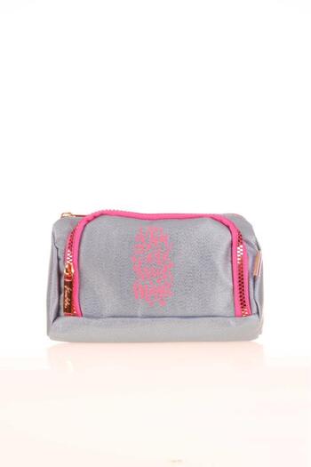 KAUKKO Gray Sparkle Plump Pencil Bag - K2545