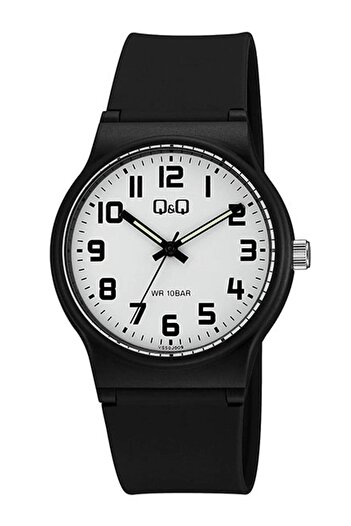 Q&Q Waterproof Unisex Wristwatch with Silicone Cord and Numbers