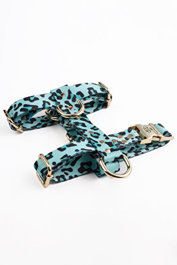 TheTailor Anti-Escape Leash Blue Leo Leash Set Chest Leash and Travel Leash