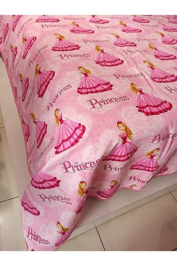 ŞENER HOME Pink Girl's Princes Patterned Single Pique - 150x240 Cm