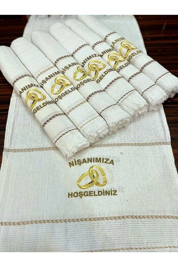 yörük tuhafiye Engagement Towel, Wedding Towel, Car Convoy Towel, 12 School Towels, Engagement Gift, Gold Ring1