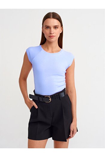Dilvin 30811 Μπλουζάκι Blue Crew Neck
