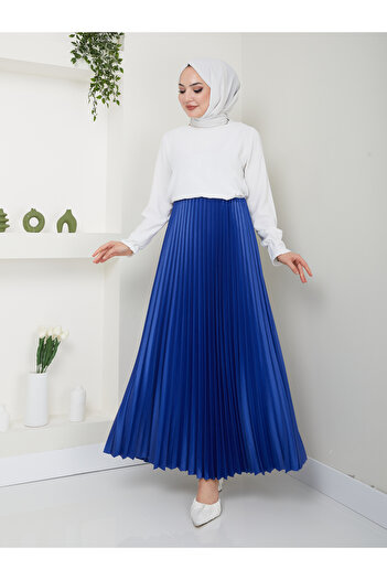 VOLT CLOTHİNG Dámská skládaná sukně - základní model s elastickým pasem