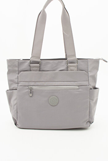 By Hakan Sn-4003 Crinkle Grey Shoulder and Handbag - Καθημερινή χρήση