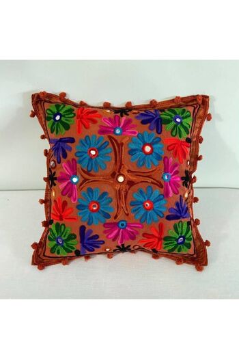 Mrmemo Κάλυμμα μαξιλαριού ριχτάρι Bohemian Indian Handwork Patchwork