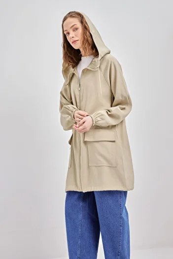ALLDAY Laurel Hooded Zippered Cap