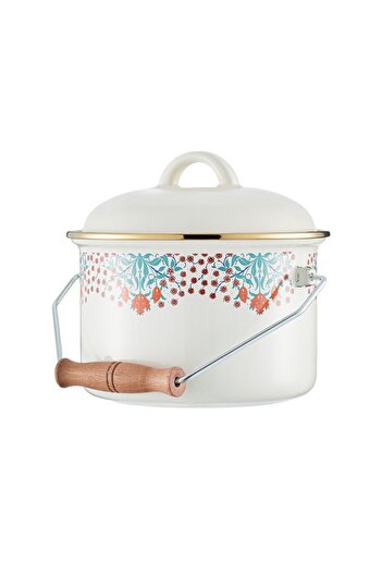 Emsan 16 cm Hasbahçe Enameled Yogurt Pot