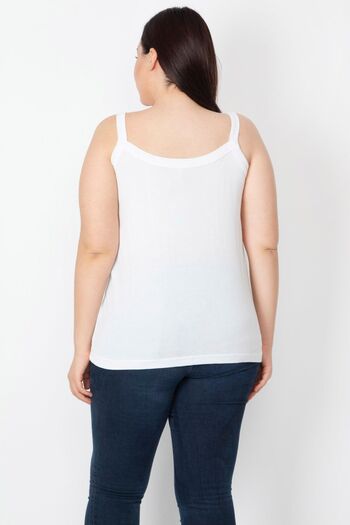 Şans Γυναικεία μπλούζα Bone Strap Plus Size - 65n23522
