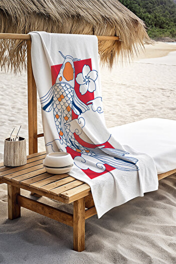 Walltage Gold Fish Beach Towel - 75cm x 150cm