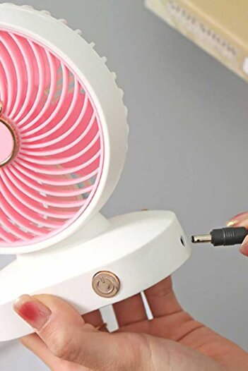 Gampus Fan Soğutucu Mini Vantilatör Klima Güçlü Serinletici Taşınabilir Şarjlı Masa Üstü Sessiz 2 Kademeli
