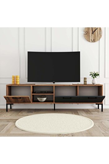 Mezza 1590 AURORA 180 CM (METAL AYAKLI) TV ÜNİTESİ HAT-ANTRASİT