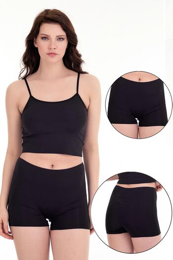 Sensu High Waist Laser Cut Single Shorts -otr4000