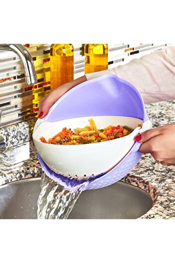 Emofom Rotating Mechanism & Swivel Strainer 2500 ml Strainer and Washing Container