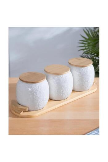 ACAR Kayla 3-Piece Porcelain Spice Set - MSB0145