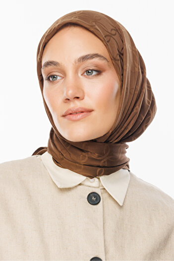 Mooncorn London Patterned Silky Jacquard Scarf