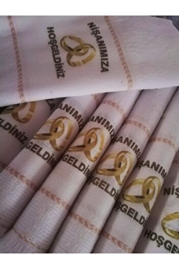 yörük tuhafiye Engagement Towel, Wedding Towel, Car Convoy Towel, 12 School Towels, Engagement Gift, Gold Ring1