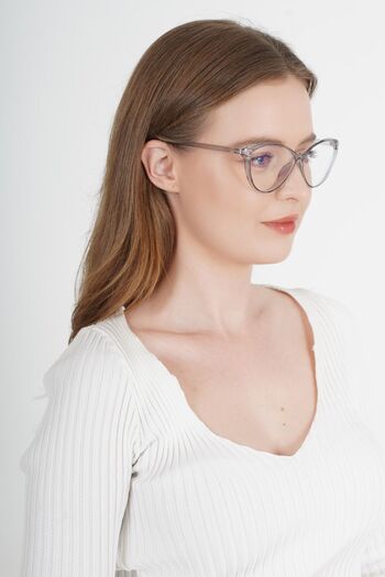 LOOKUP Blue Light Protection Glasses - Anti Blue Light, Changeable Glasses, Cat Eye Frame