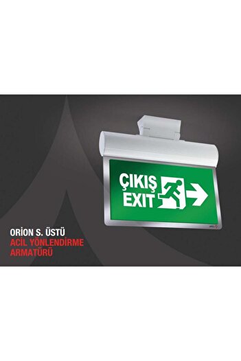 Arsel Orion Aeb-39223-L Emergency Exit Directional Device Continuous and Interrupted 180Min. Burning 20Xf Led