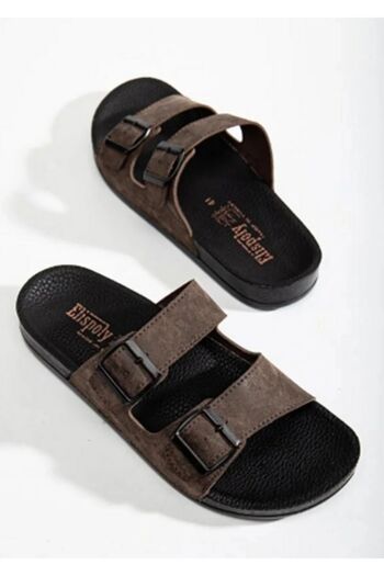 ALTUVATEKS Men's Double Buckle Antibacterial Slippers - 100% for Beach and Daily Use
