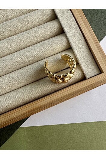 ringbox Gold Kalın Topçuk Yüzük