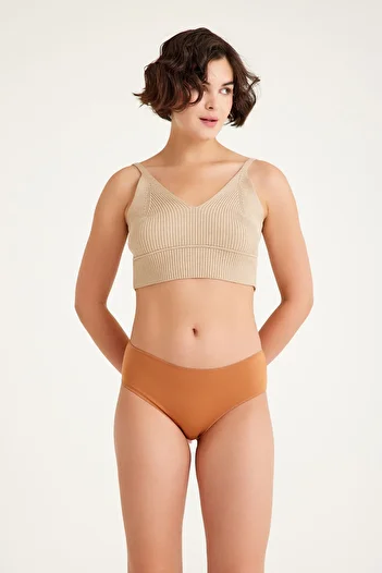 Dennis Denise High Waist Cotton Women's Panties - Pack of 3, Pink, White, Gray, Blue, Green and Orange Variants