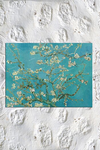Morfil Sanat Atölyesi Vincent Van Gogh Çiçek Açan Badem Ağacı Dev Boyut Kanvas Tablo