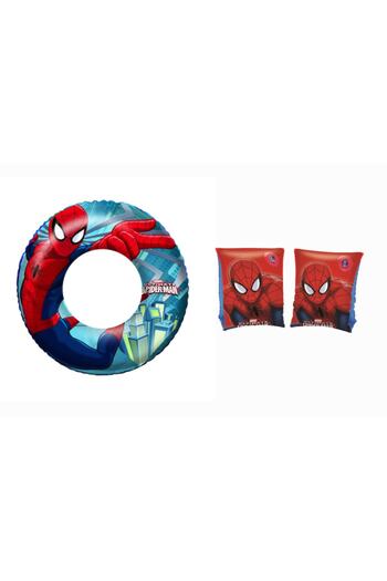 BESTWAY Co-98003-1 Lisanslı Spiderman Havuz Deniz Simit Kolluk Seti 2’li Set
