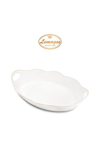 çerçi Lemoges Porselen Kayık Servis Tabağı