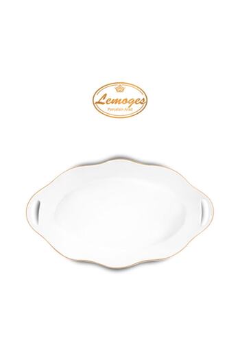 çerçi Lemoges Porselen Kayık Servis Tabağı