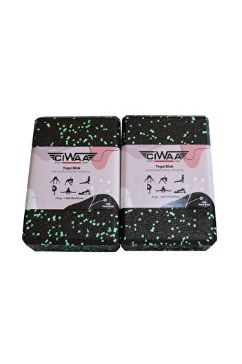 CIWAA Green Epp Yoga Block - Pack of 2