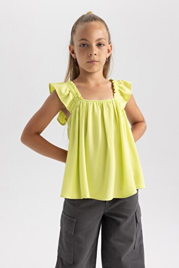 DeFacto Girl's Viscose Sleeveless Blouse - Y9152a622hs