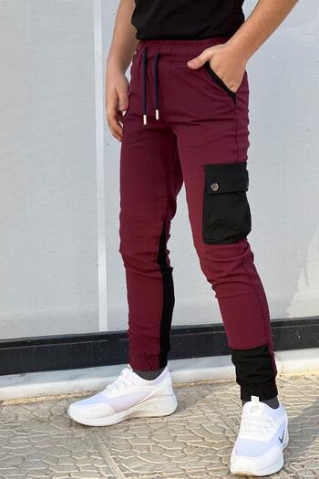 Pina Kids Boy's Jogger Cargo Pocket Elastic Waist Trousers