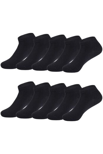 Ozzy Socks 12 Pairs Seamless Cotton Men's Booties Socks Summer Durable Heel And Toe