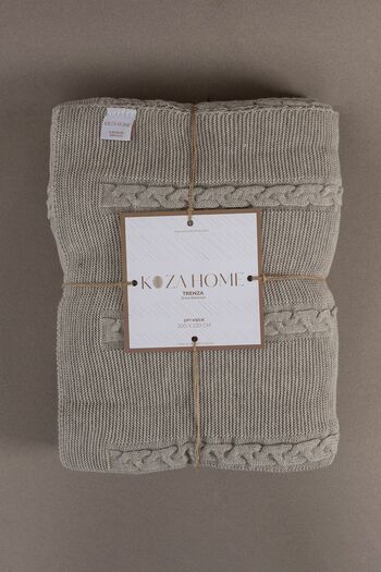 Koza Home Trenza Mink Double Blanket 200x220 15035