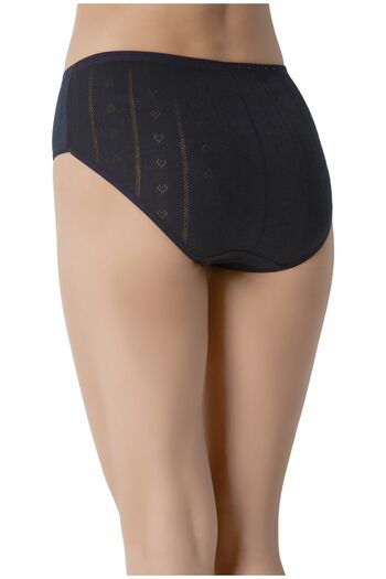 Miss Blue Moon Chiloți 3 piese Bato cu inimă jacquard cu talie înaltă 5700