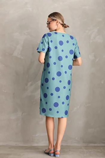 Miss Dünya Lissa Midi Dress with Side Pockets for Pregnant Women