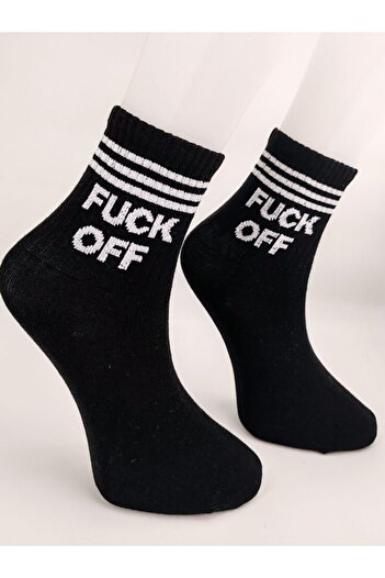 Shuttle Park Унисекс модни комикси Fck Off Written College Socks